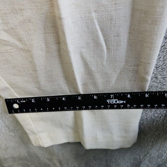 New Horizons Montreal sz 10 Rayon Linen blend Pants ivory pullon - Picture 6 of 11